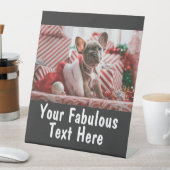 Signe De Table Photo et texte personnalisés (In SItu)