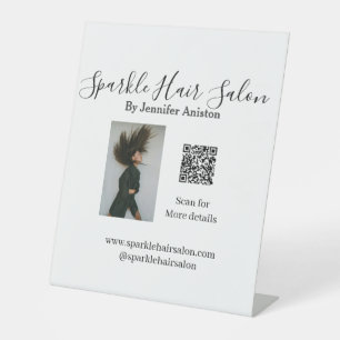 Signe De Table Photo moderne salon de coiffure petite entreprise
