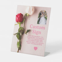 Photo personnalisé de la Saint-Valentin avec rose