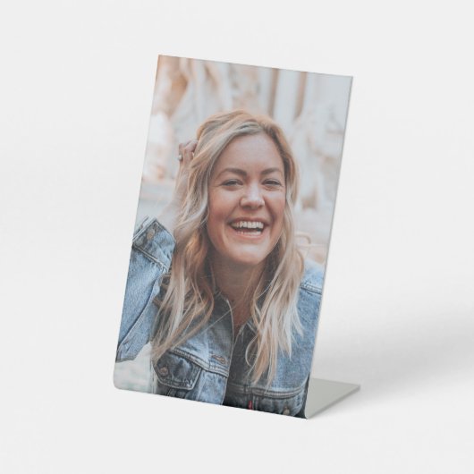 Signe De Table Photo personnalisée (Recto)