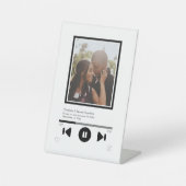 Signe De Table Photo Personnalisée du Lecteur de musique (Recto)