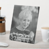 Signe De Table Photo personnalisée Hommage commémoratif funéraire (In SItu)