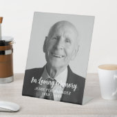 Signe De Table Photo personnalisée Hommage commémoratif funéraire (In SItu)