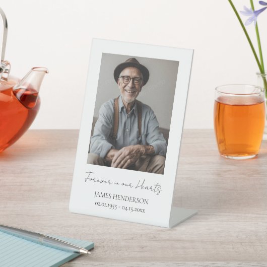 Signe De Table Photo simple en mémoire