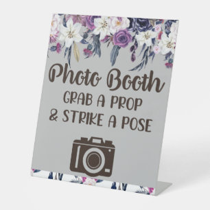 Signe De Table Photobooooooooooth attraper un Prop gothique Flora