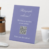 Signe De Table Photos Bienvenue Easy QR Code Lavender Signal (In SItu)