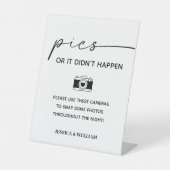 Signe De Table Photos de caméra Mariage moderne ou ça n'est pas a (Recto)