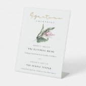 Signe De Table Photos Florales Pink Tropical Boissons Cocktails (Recto)