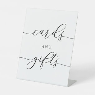 Signe De Table Piedestal de signalisation pour Cartes et Cadeaux