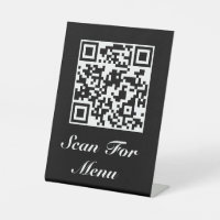 Piédestal Signer votre code QR Menu et/ou Logo Noi