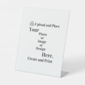 Signe De Table Piédestal Signer votre design ou téléchargement de (Recto)