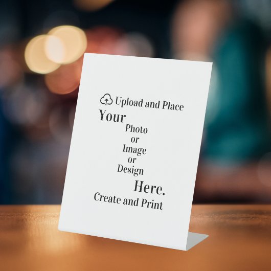 Signe De Table Piédestal Signer votre design ou téléchargement de