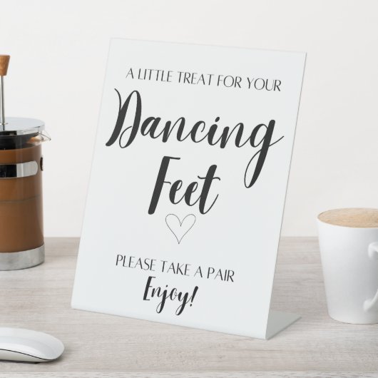 Signe De Table Pieds de danse Mariage Table haut (In SItu)