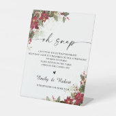 Signe De Table Pin Rustique Poinsettia Wedidacte Oh Snap Signal (Recto)