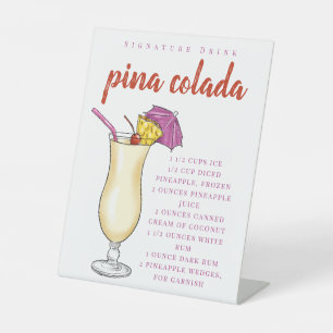 Signe De Table Pina Colada Recette Signature Boire