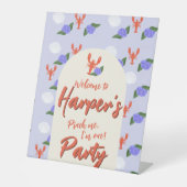 Signe De Table "Pince-moi ! I'm One" Homard côtier Anniversaire (Recto)