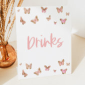 Signe De Table Pink Butterfly Drink Table Party Signale