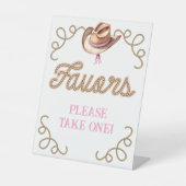 Signe De Table Pink First Rodeo Favors (Recto)