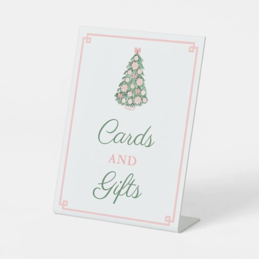 Signe De Table Pink Green Vacances Chinoiserie Cartes et Cadeaux (Recto)