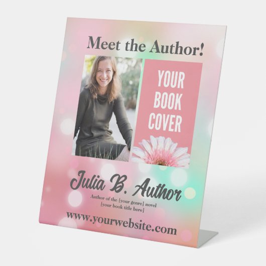 Signe De Table Pink & Mint Auteur de livres Signer ou Lancement d (Recto)