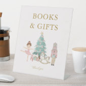 Signe De Table Pink Nutcracker Baby Shower Books & Gifts Sign (In SItu)