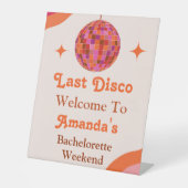 Signe De Table Pink Orange Super Dernière discothèque Bachelorett (Recto)