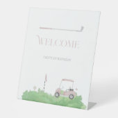 Signe De Table Pink par tee Golf Anniversaire (Recto)