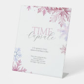 Signe De Table Pink Winter Wonderland Time Capsule Sign (Recto)
