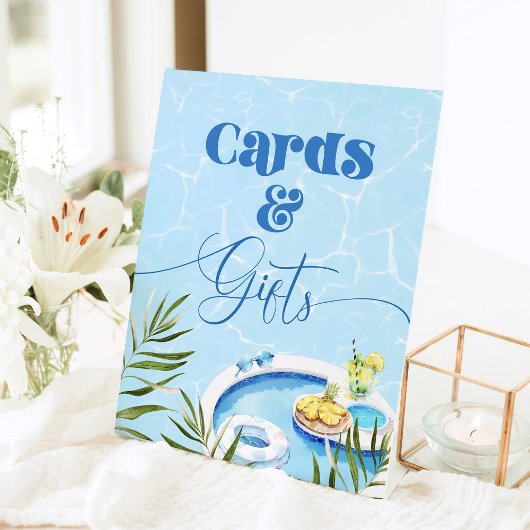 Signe De Table Piscine anniversaire Cartes et cadeaux