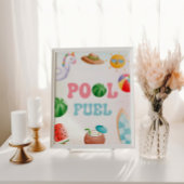 Signe De Table Piscine, Plage Anniversaire Piscine Carburant