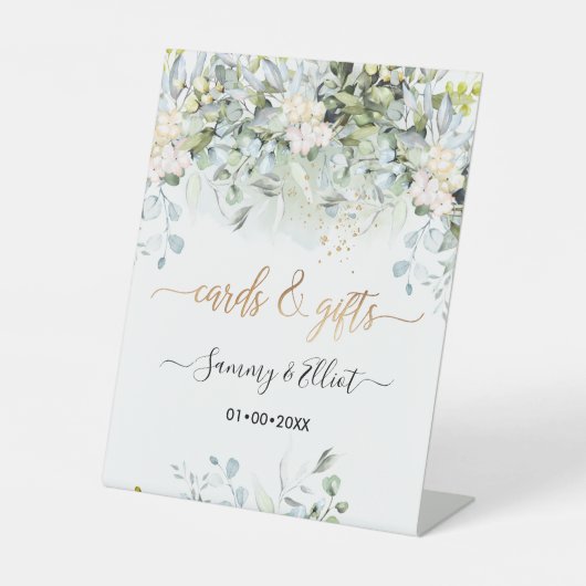 Signe De Table PixDezines Rouge Gomme Bleu Eucalyptus Cartes+Cade (Recto)