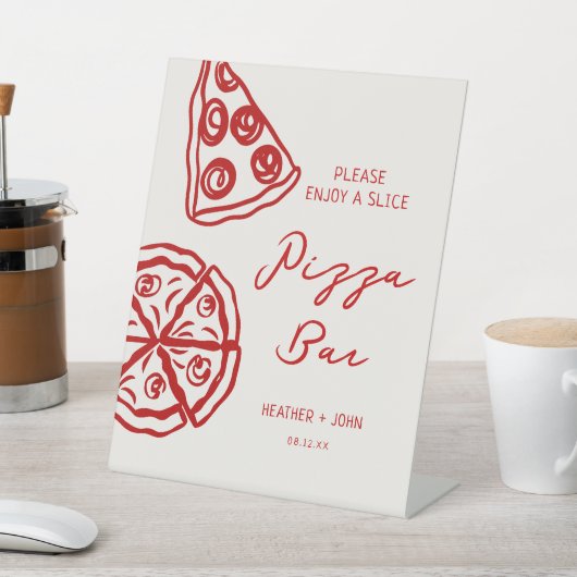 Signe De Table Pizza Theme That's Amore Pizza Bar (In SItu)