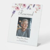 Signe De Table Place réservée - Mariage Mémorial Photo (Recto)