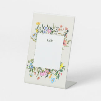 Signe De Table Placement du numéro de table personnalisable