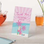 Signe De Table Plage Besties Fêtons Rose anniversaire (In SItu)