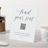 Signe De Table Plan de table numérique élégant avec code QR pour  (In SItu)