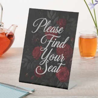 Signe De Table Please Find Your Seat Signs