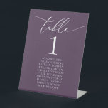 Signe De Table Plum violet minimaliste Mariage Numéro de table Pe<br><div class="desc">Belle,  élégante,  moderne et minimaliste,  carte numéro de table. Entièrement personnalisable. **VEUILLEZ NOTER : Pour commander,  il vous suffit d'ajuster votre numéro de table et d'ajouter chaque numéro à votre panier séparément. Vérifiez ensuite une fois que vous avez terminé.</div>