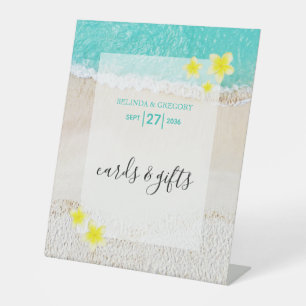 Signe De Table Plumeria Frangipani Plage Cartes de Mariage Cadeau