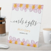 Signe De Table Plumeria rose Frangipani Cartes de Mariage & Cadea (In SItu)