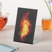 Signe De Table Plumes de paquetage de feu (In SItu)