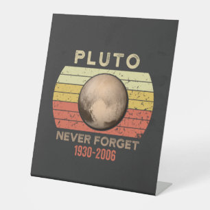 Signe De Table pluto jamais oublier, eris, lune, astronomie, astr