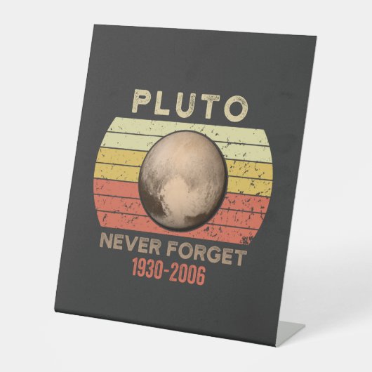 Signe De Table pluto jamais oublier, eris, lune, astronomie, astr (Recto)