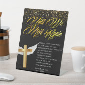 Signe De Table Poème funéraire religieux (In SItu)