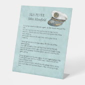 Signe De Table Poème Masefield Fièvre de mer (Recto)