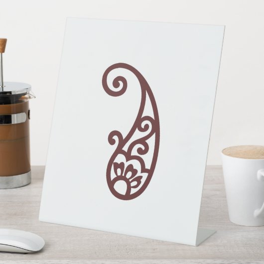 Signe De Table Point rouge (In SItu)