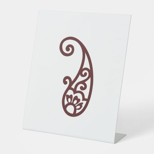 Signe De Table Point rouge (Recto)