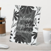 Signe De Table Poireaux d'encre noire Boho Numéros de table Panne (In SItu)