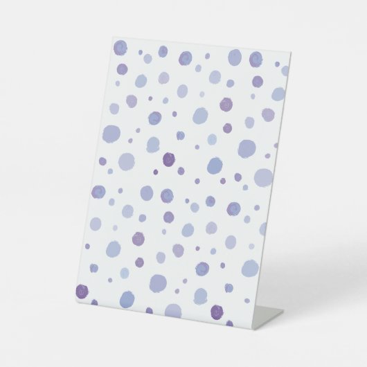 Signe De Table pois peint à la main (Recto)