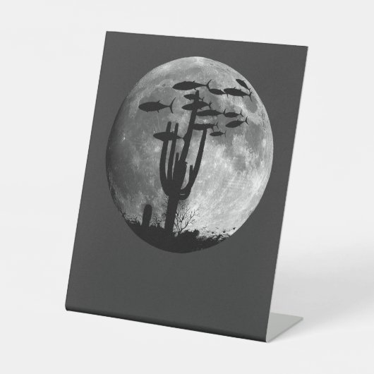 Signe De Table Poisson du ciel lunaire (Recto)